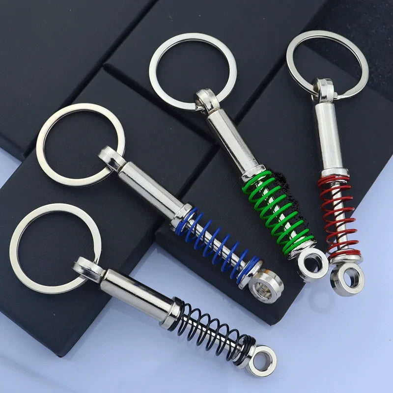 Metal Car Wheel Keychain