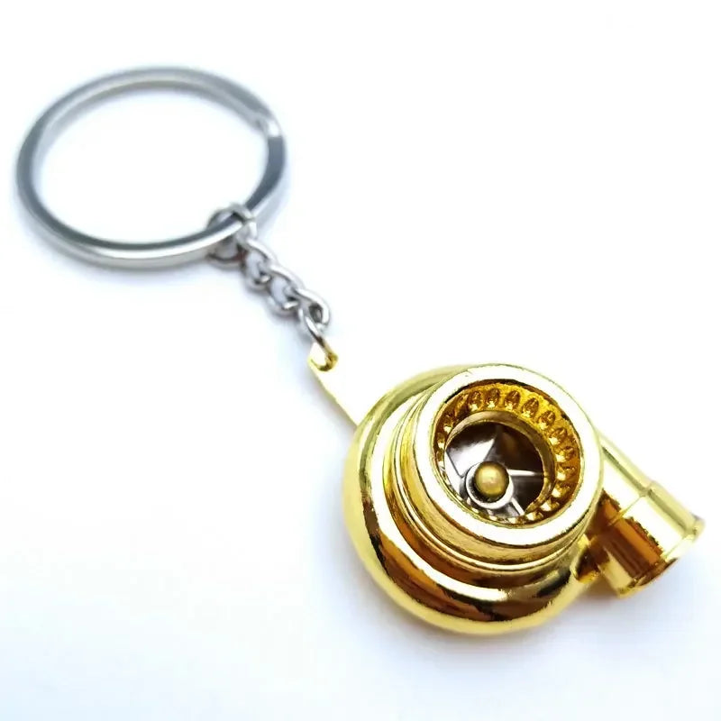 Metal Car Wheel Keychain