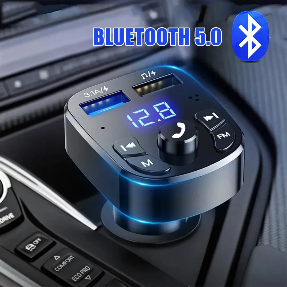 Transmitter Car Radio Modulator with USB Quick Charge