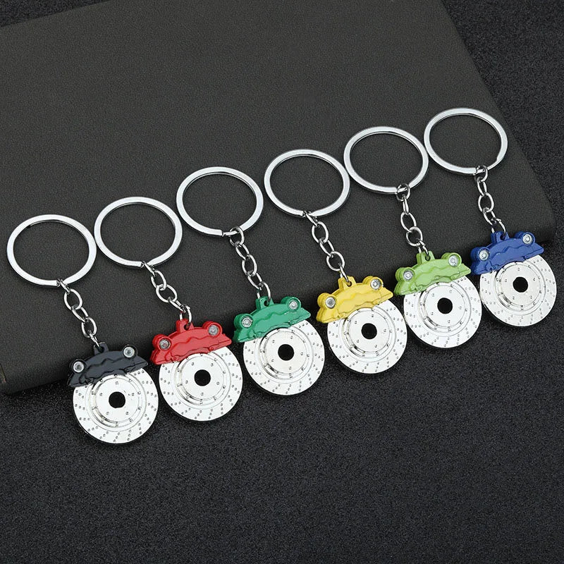 Metal Car Wheel Keychain