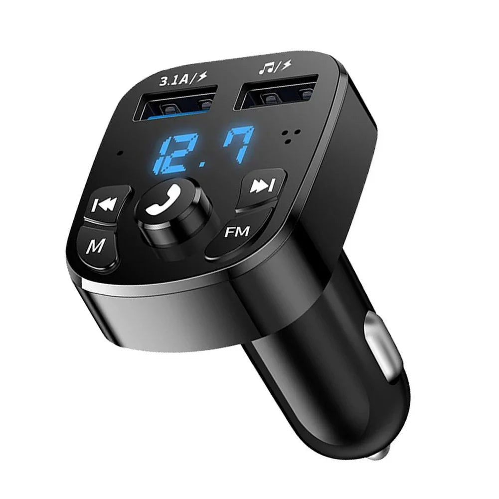 Transmitter Car Radio Modulator with USB Quick Charge