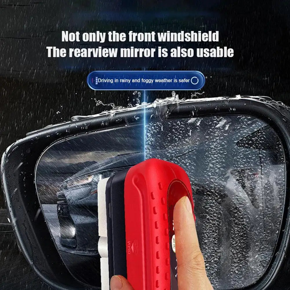 Car Glass Oil Film Remover & Cleaner Brush