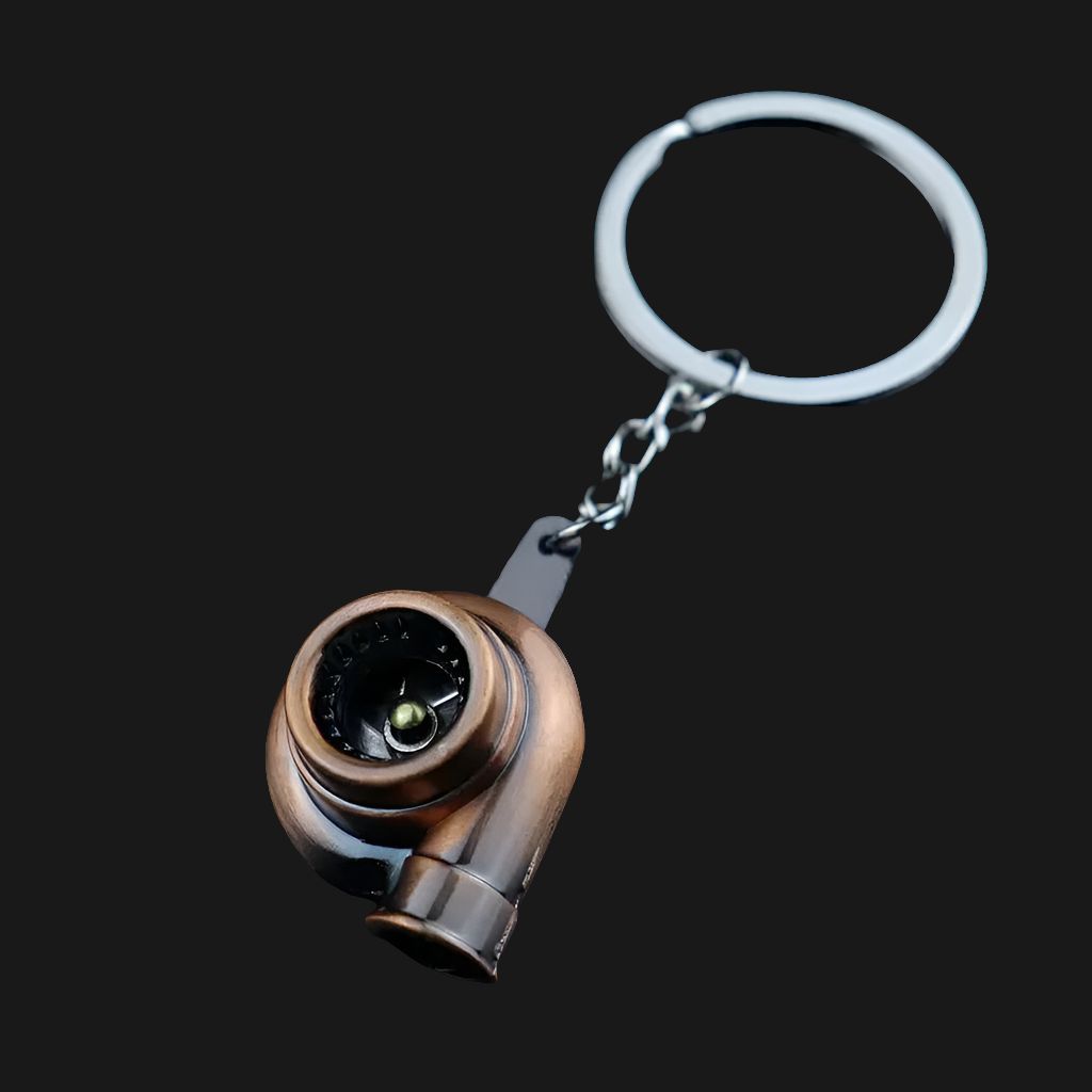 Metal Car Wheel Keychain