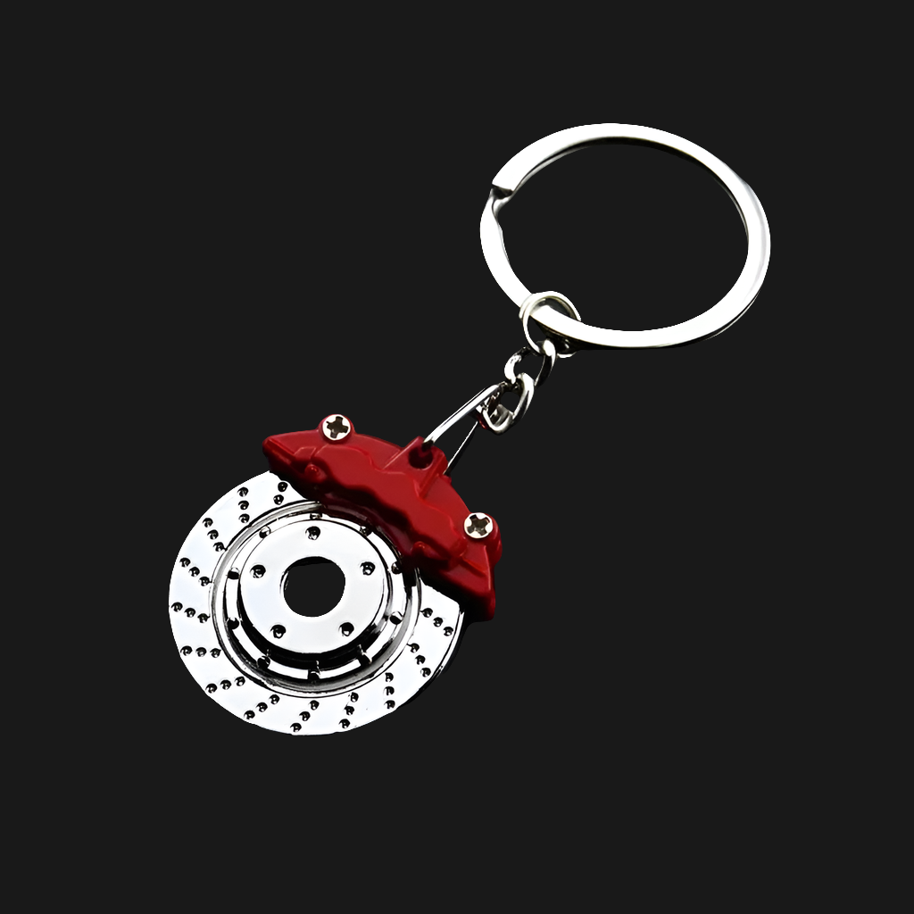 Metal Car Wheel Keychain