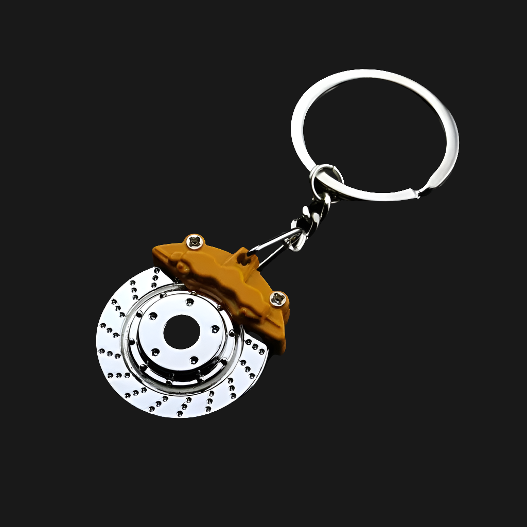 Metal Car Wheel Keychain