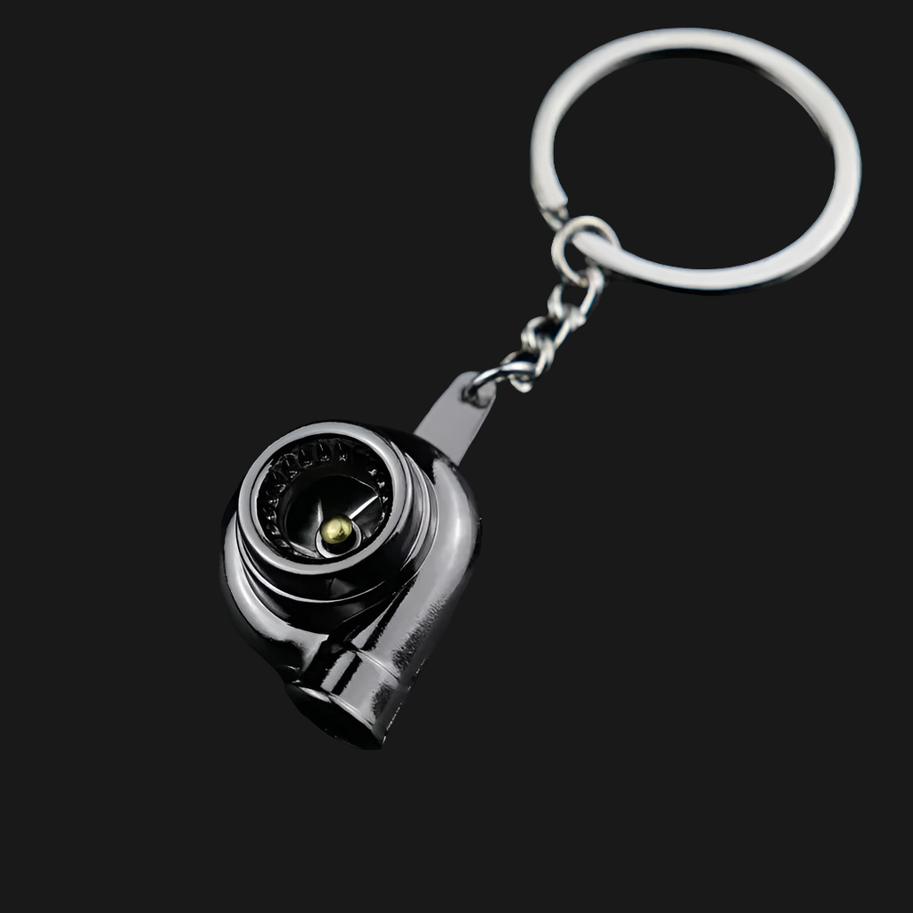 Metal Car Wheel Keychain